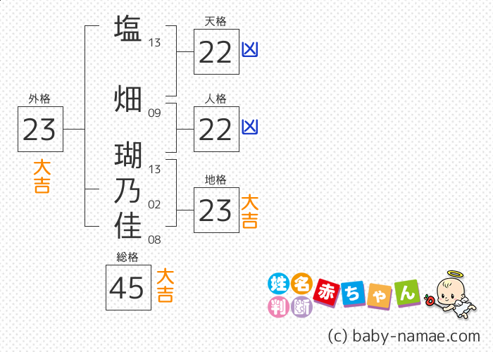 塩畑 瑚乃佳 さんの診断結果