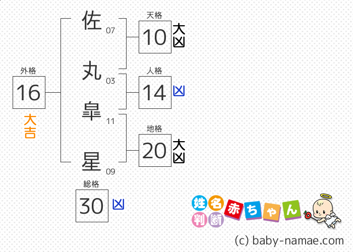 佐丸 皐星 さんの診断結果